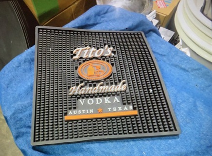 One NEW 12X12 Titos Bar Mat.