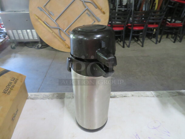 One 3 Liter Stainless Steel Airpot. - Image 1 of 1