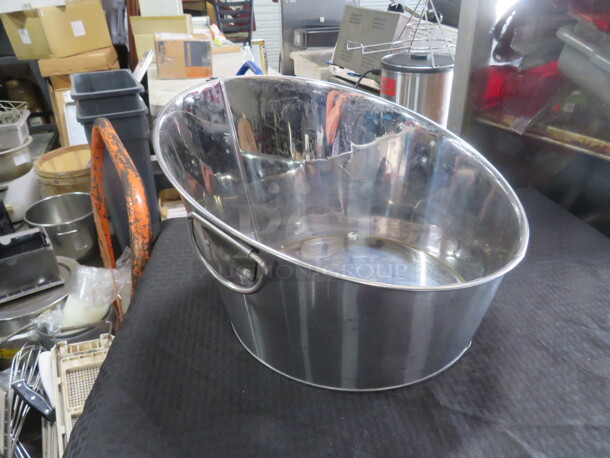 One 12 Inch Round Bucket With handles. - Image 1 of 1