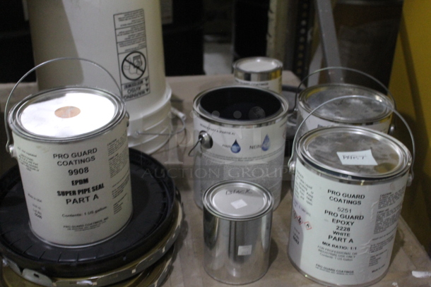 Metal Brown Desk w/ Contents Including Varnish, Liquid Rubber. BUYER MUST REMOVE. - Image 8 of 9