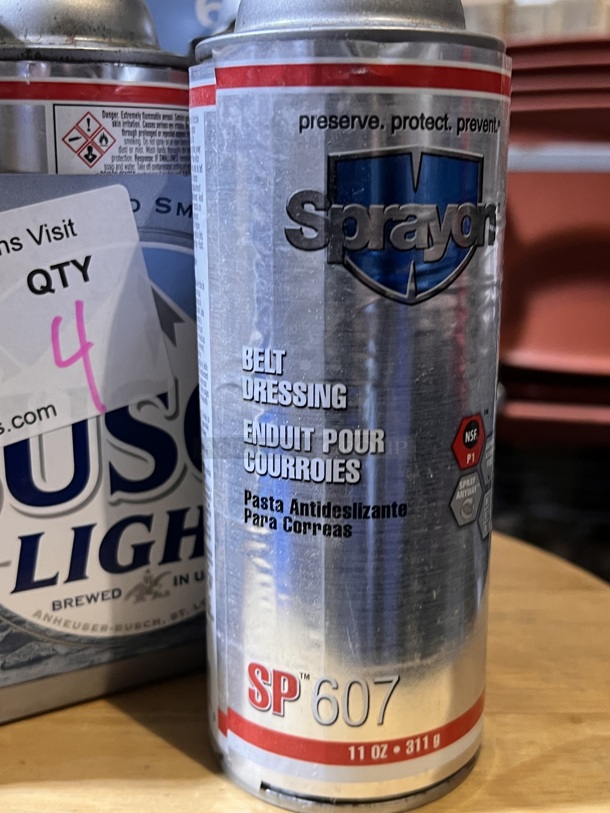 Spray On Belt Dressing. 
QTY 4. 
Your Bid x 4 - Image 2 of 2