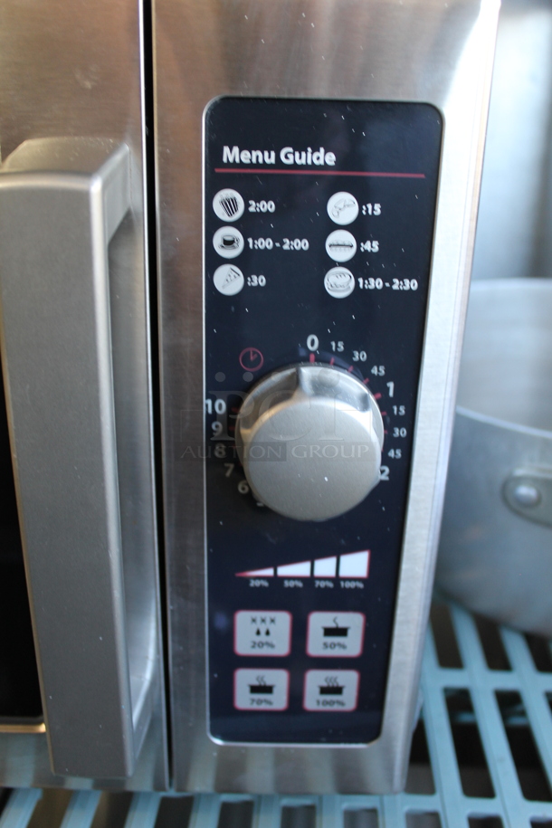 2014 Amana RCS10DSE Stainless Steel Commercial Countertop Microwave Oven. 120 Volts, 1 Phase.  - Image 3 of 5