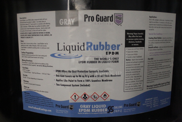 ALL ONE MONEY! PALLET LOT OF 4 Black Barrels of ProGuard Liquid Rubber. BUYER MUST REMOVE.  - Image 4 of 4