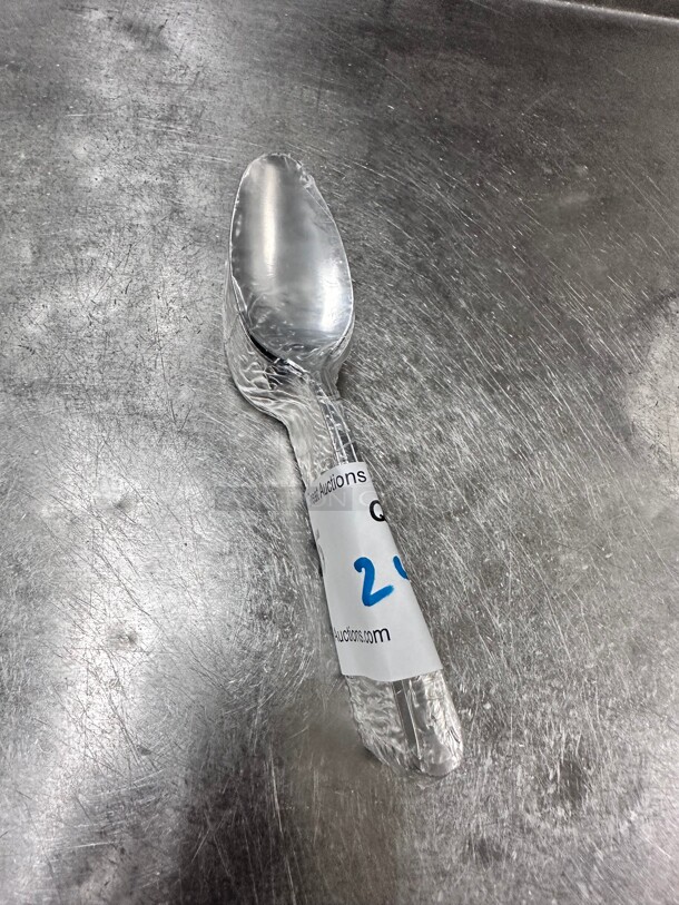 New! Winco 0001-01 5 4/5 inch Teaspoon with 18/0 Stainless Grade, Dominion Pattern NSF - Image 3 of 3