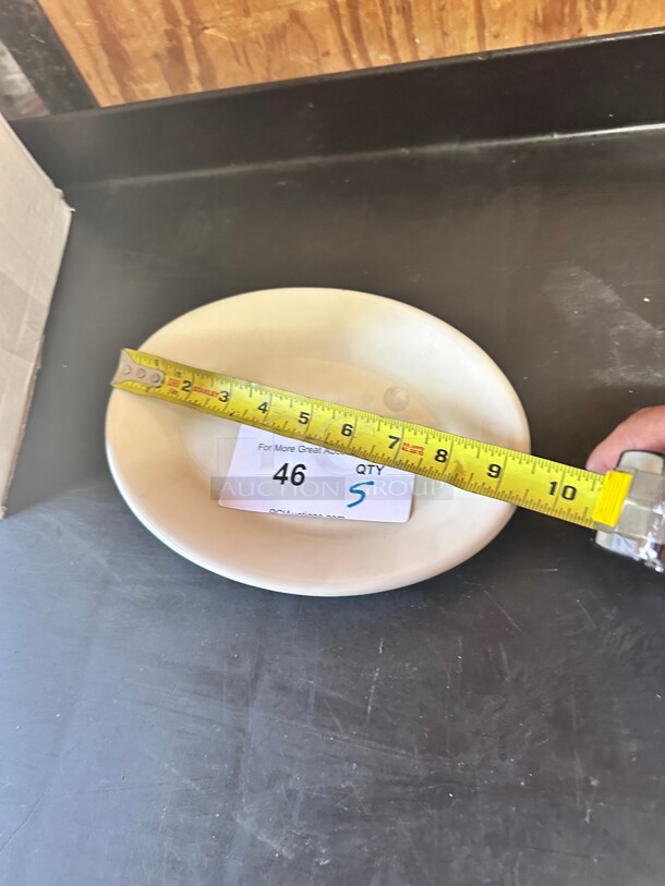 New! Tuxton ALA-120 10x7 inch Oval Alaska Plate - Ceramic, Porcelain White NSF  - Image 4 of 5