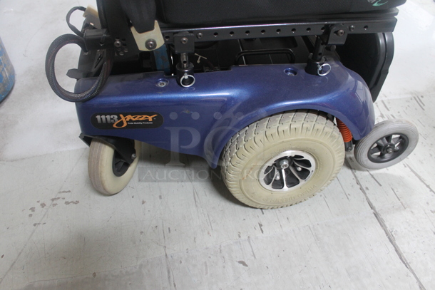 Pride Mobility Jazzy 1113 Blue Metal Electric Powered Chair. - Image 6 of 7