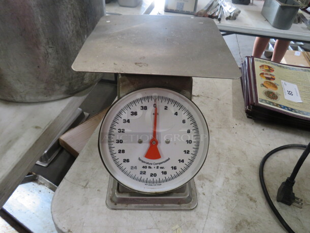 One 40lbX2oz Scale. - Image 1 of 1
