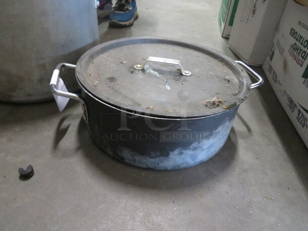 One Stock Pot With Lid. 13X5