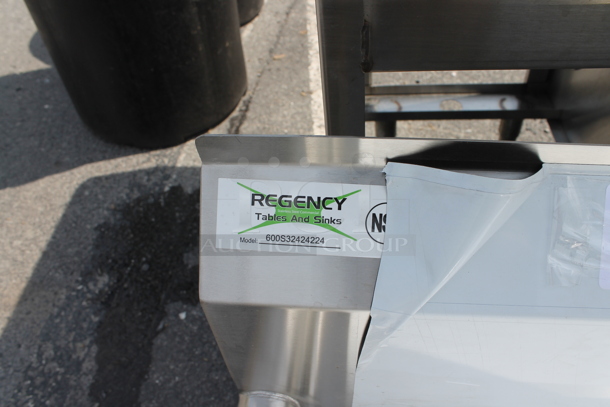BRAND NEW SCRATCH AND DENT! Regency 600S32424224 124" 16-Gauge Stainless Steel Three Compartment Commercial Sink with 2 Drainboards. Bays 24x24x12. Drain Boards 22x26x1 - Image 9 of 11