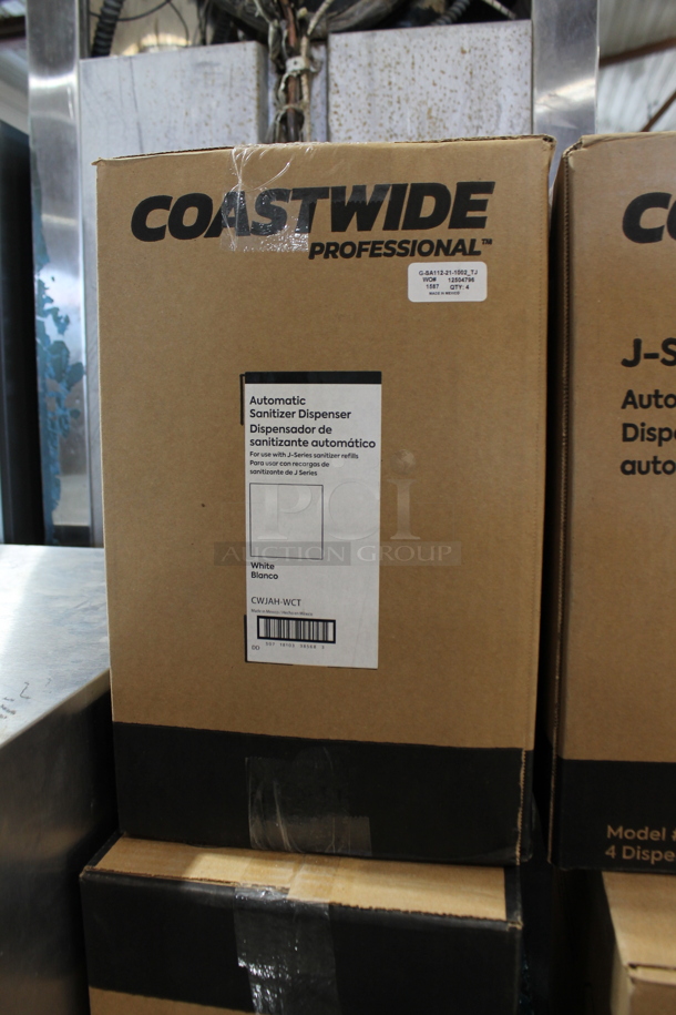 4 Boxes of 4 BRAND NEW! Coastwide J Series White Poly Hand Sanitizer Dispensers. 4 Times Your Bid! - Image 4 of 4