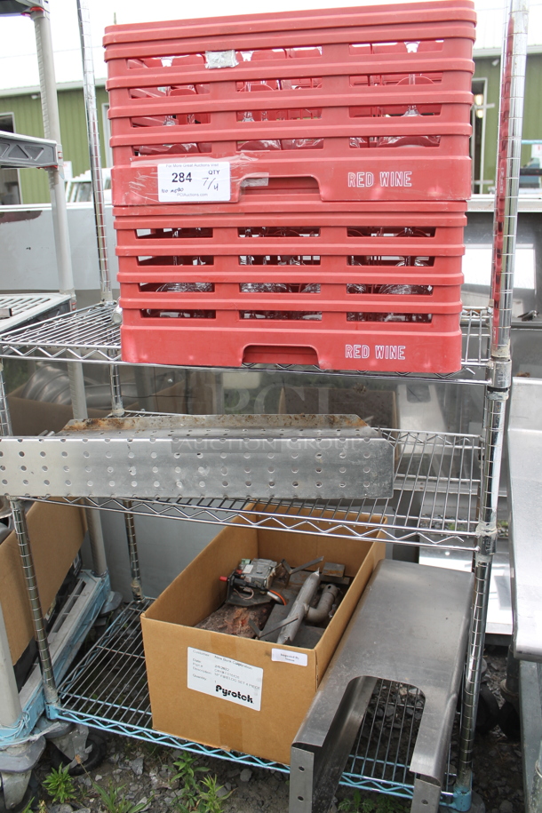 ALL ONE MONEY! Metro Lot of Various Items Including Metal Items, Glasses and Poly Dish Caddies - Image 1 of 5