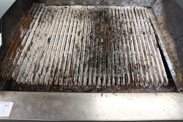 Jade Range JSF-30B Stainless Steel Commercial Natural Gas Powered Charbroiler Grill w/ Under Shelf and Contents on Commercial Casters. - Image 3 of 6