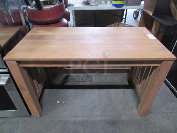 One Wooden Desk/Table. 48X24X29