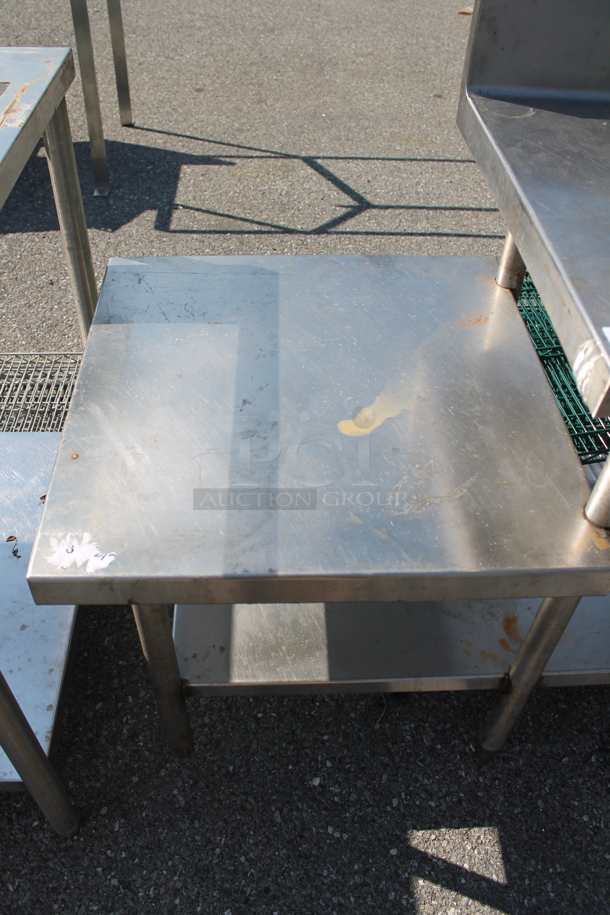 Stainless Steel 2 Tier Table w/ Under Shelf. - Image 3 of 4