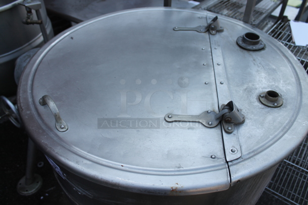 Stainless Steel Commercial Floor Style Direct Steam Powered Kettle. - Image 4 of 5