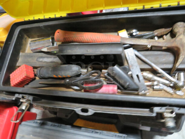One Tool Box With Assorted Tools. - Image 2 of 3