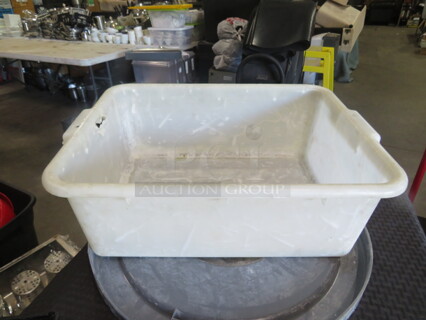 White Bussing Tub. 3XBID
