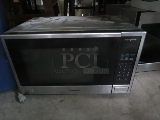 One Panasonic Microwave. 1100 Watt. 120 Volt. Model# NN-SB646S. 20.5X15X12 - Image 1 of 1