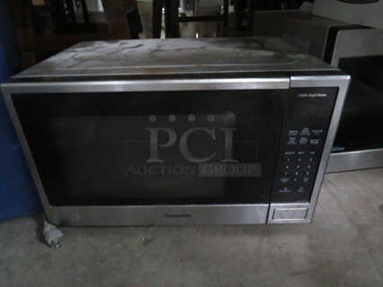 One Panasonic Microwave. 1100 Watt. 120 Volt. Model# NN-SB646S. 20.5X15X12