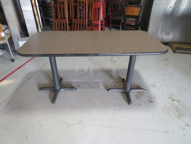 One Laminate Table Top On A Dual Pedestal Base. 60X30X30 - Image 1 of 2
