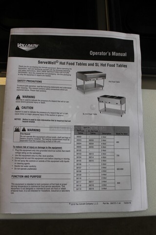 BRAND NEW SCRATCH AND DENT! Vollrath 38118 Commercial Stainless Steel ServeWell Electric Powered 4 Well Steam Table. 208-240 Volts.  - Image 6 of 9