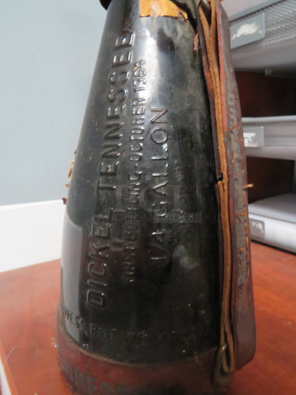 One VINTAGE George Dickel Bottle With Leather Carry Handle. - Image 3 of 4