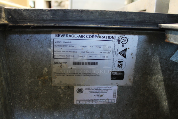 Beverage Air DDW49-B Stainless Steel Commercial Back Bar Bottle Cooler w/ 2 Sliding Lids. 115 Volts, 1 Phase. Tested and Powers On But Does Not Get Cold - Image 4 of 6
