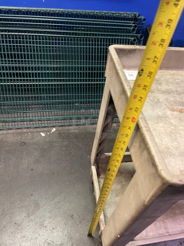 Nice! Commercial Restaurant Style Moving Cart On Casters NSF 34x17x33 - Image 7 of 7