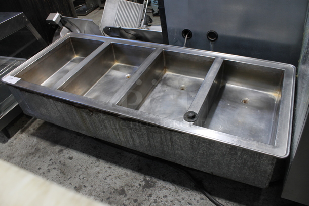 Atlas Metal Stainless Steel Commercial 4 Well Drop In Steam Table. 120/240 Volts, 1 Phase. - Image 1 of 5