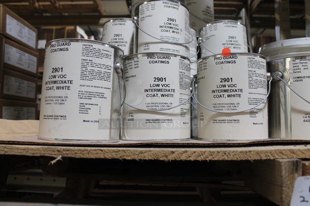 ALL ONE MONEY! TWO PALLET LOT of Various Items Including Low Voc Intermediate Coat White. BUYER MUST REMOVE. - Image 2 of 3
