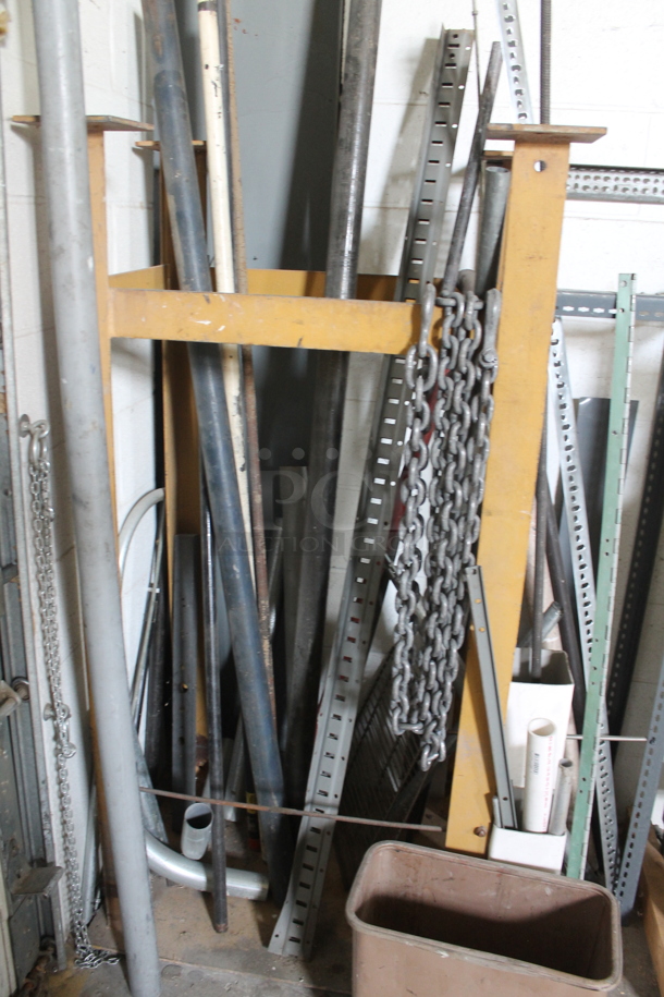 ALL ONE MONEY! Lot of Various Items Including Metal Pieces and Chain. BUYER MUST REMOVE. - Image 4 of 5