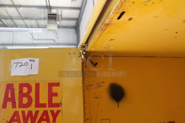 Yellow Metal 2 Door Cabinet w/ Contents. - Image 7 of 7