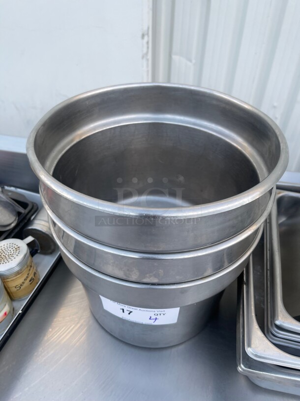 Commercial Stainless Steel Containers NSF 11x11x9  - Image 4 of 7