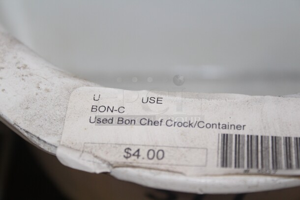 9 Used Bon Chef Crock Containers. 9x6x4.5. 9X Your Bid!  - Image 2 of 2