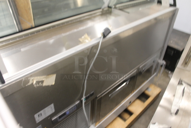 BRAND NEW SCRATCH AND DENT! Ifi Meridiana Ref.150 Metal Commercial Floor Style Deli Display Case Merchandiser. 115 Volts, 1 Phase. Tested and Powers On But Does Not Get Cold - Image 6 of 7