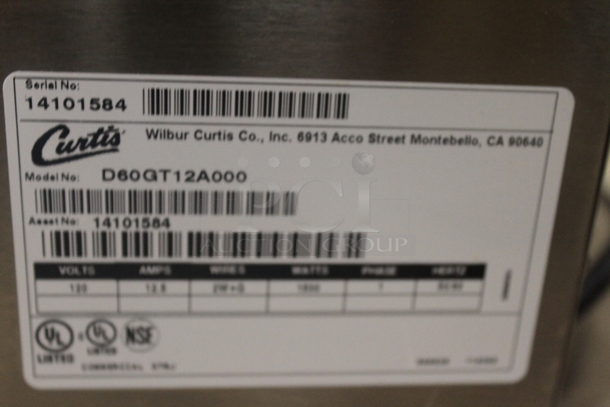 Curtis D60GT12A000 Stainless Steel Commercial Countertop Coffee Machine w/ Hot Water Dispenser. 120 Volts, 1 Phase. - Image 4 of 4