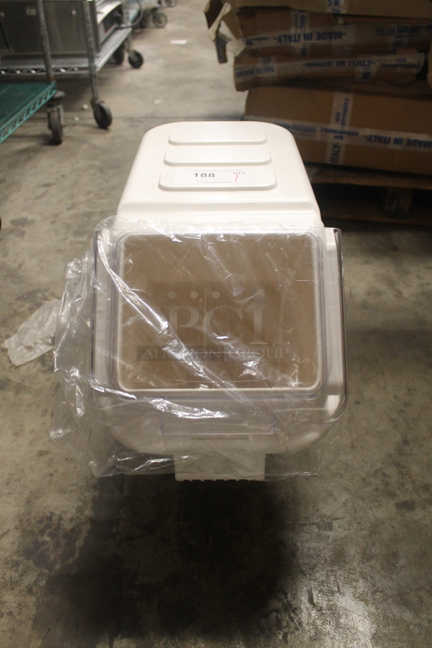 BRAND NEW! White Poly Ingredient Bin.  - Image 1 of 4