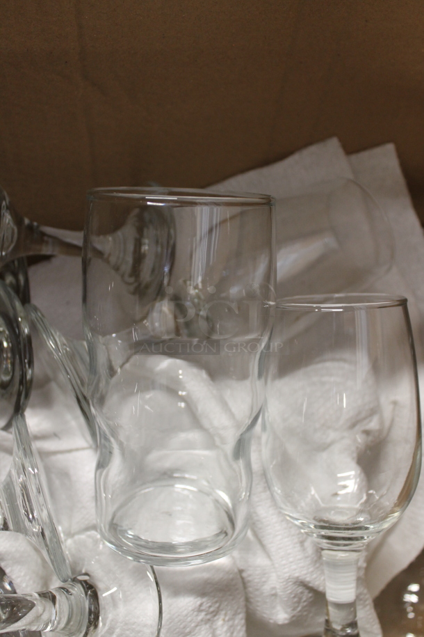 ALL ONE MONEY! Box of Wine Glasses. - Image 5 of 5