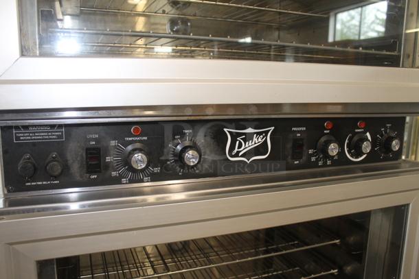 Duke AHPO-6/18 Stainless Steel Commercial Floor Style Electric Powered Oven Proofer on Commercial Casters. 240 Volts, 3 Phase.  - Image 4 of 12