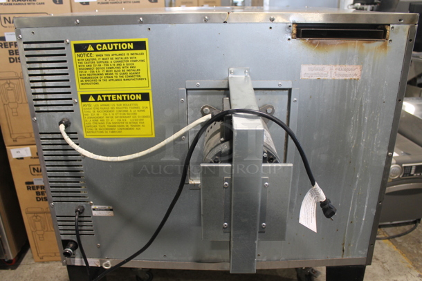 Stainless Steel Commercial Natural Gas Powered Full Size Convection Oven w/ View Through Doors, Metal Oven Racks, Thermostatic Controls and Metal Legs on Commercial Casters. - Image 8 of 8