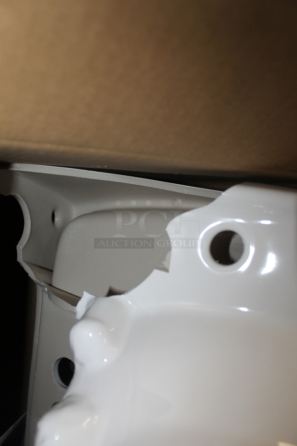 BRAND NEW SCRATCH AND DENT! American Standard P920600-A White Sink. See Pictures For Damage.  - Image 10 of 11