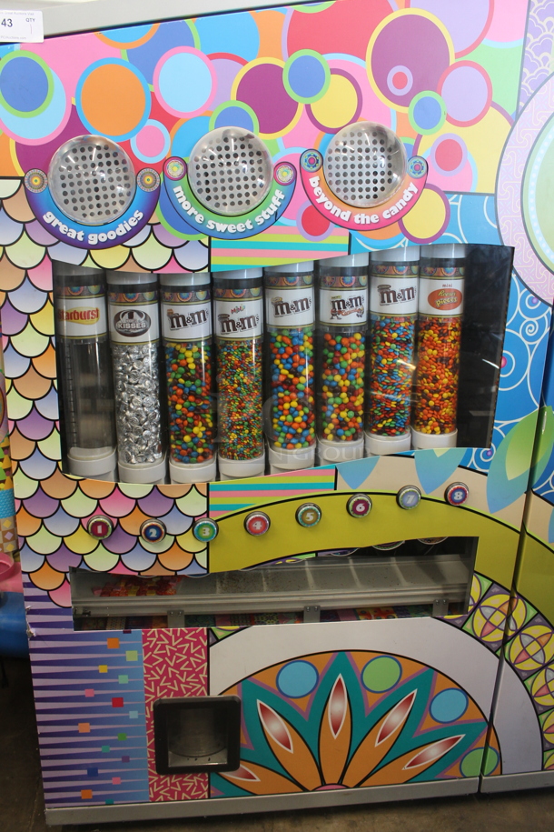 Sweet Amanda Metal Commercial Floor Style Fully Automated Candy Dispensing Machine w/ Capsule Dispensing System on Commercial Casters. - Image 6 of 12