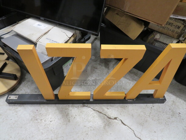 IZZA Sign. Missing P. 47X2.5X21.5 - Image 1 of 1