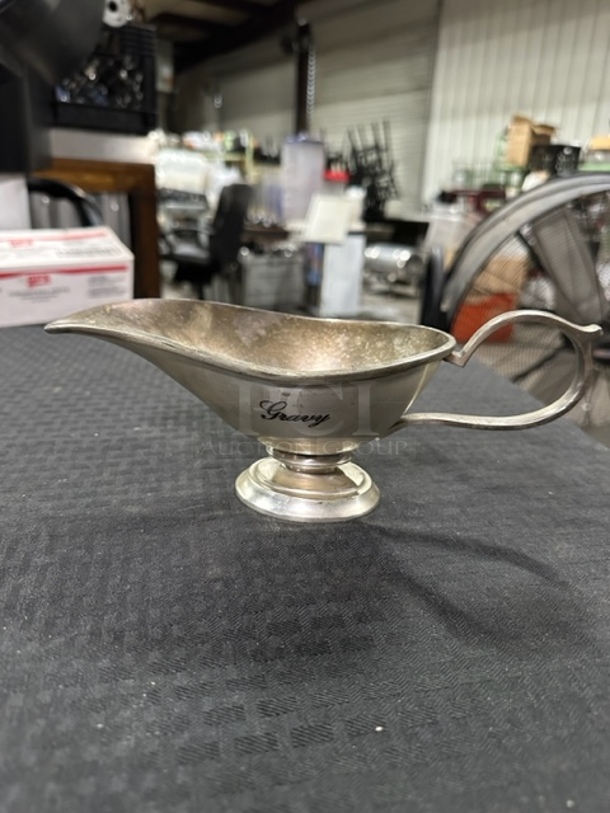 One Silver Plated Gravy Boat. - Image 1 of 1