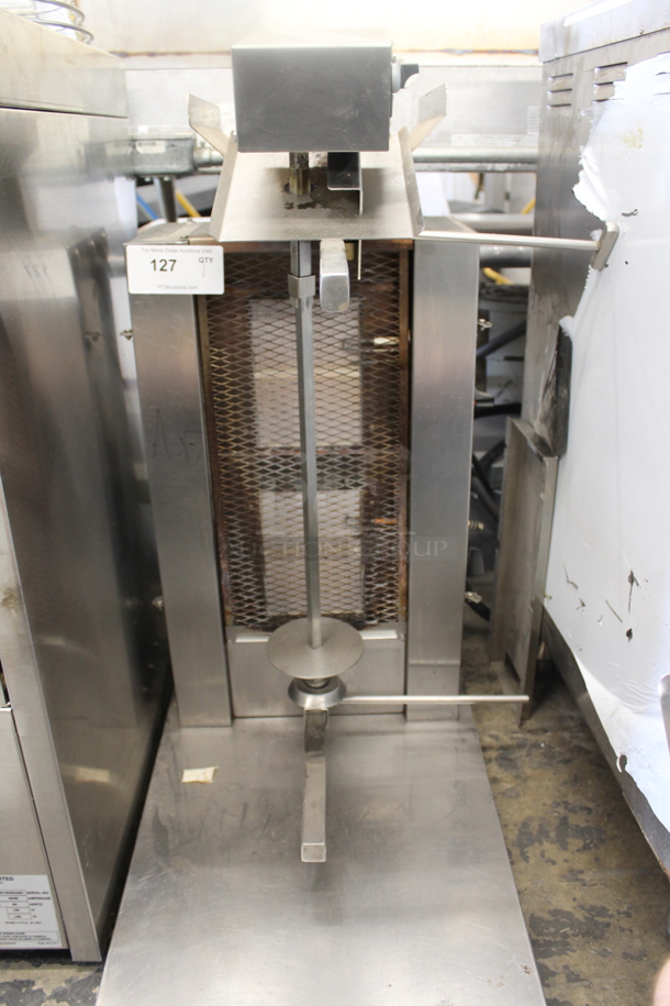 Inoksan PDG102MN Stainless Steel Commercial Countertop Natural Gas Powered Vertical Charbroiler. 20,478 BTU. - Image 3 of 5