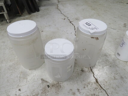 Assorted Storage Containers. 3XBID