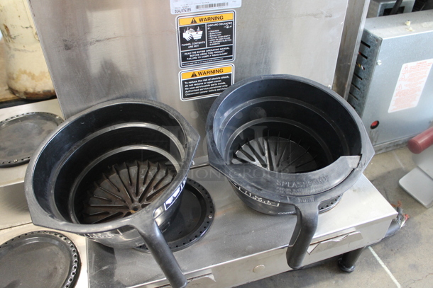 Bunn DUAL Stainless Steel Commercial Countertop Coffee Machine w/ Hot Water Dispenser and 2 Poly Brew Baskets. 120/208 Volts, 1 Phase. - Image 4 of 5