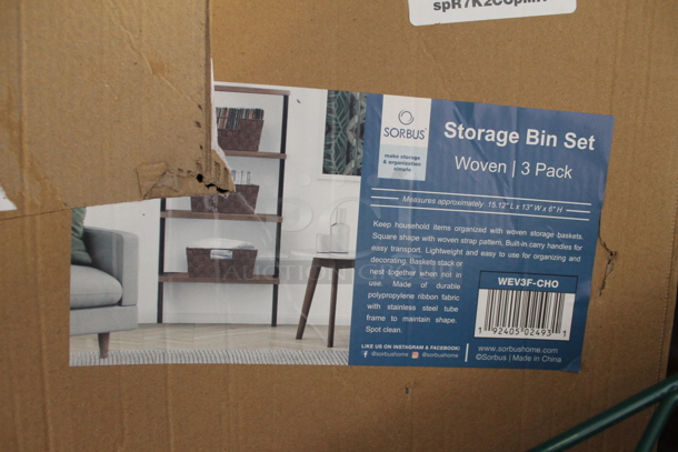 ALL ONE MONEY! Tier Lot of Various BRAND NEW SCRATCH AND DENT! Items Including Acrylic Drinking Glasses, Beverage Dispenser and Storage Bin Set - Image 4 of 6