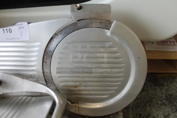 Stainless Steel Commercial Countertop Meat Slicer w/ Blade Sharpener. 115 Volts, 1 Phase. Tested and Working! - Image 4 of 5