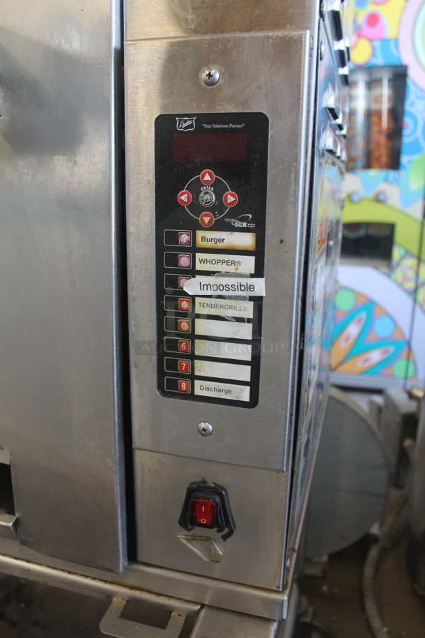 Duke Stainless Steel Commercial Natural Gas Powered Charbroiled Burger Grill on Commercial Casters. - Image 3 of 9